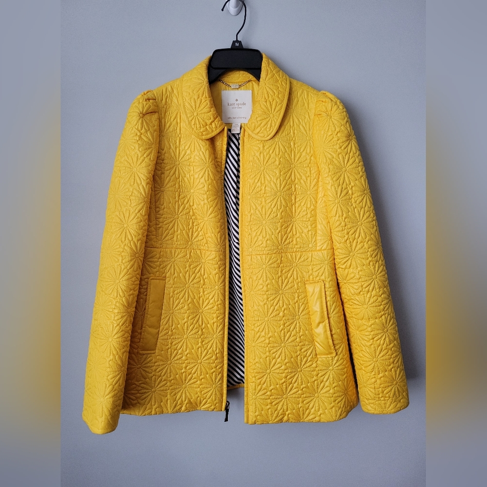 Yellow Quilted Women's Jacket